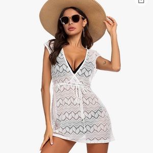 White Swim Cover Up